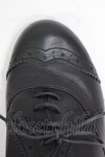 画像5: あしながおじさん / レースアップパンプス 23.5CM 黒 T-26-03-01-024-PU-SH-SA-ZTK044 (5)