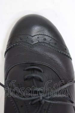 画像5: あしながおじさん / レースアップパンプス 23.5CM 黒 T-26-03-01-024-PU-SH-SA-ZT