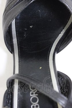 画像5: INGEBORG / フラワークリップ付きギャザーサンダル XL 黒 T-26-03-01-031-LO-SH-SA-ZT