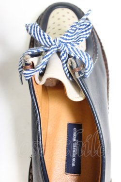 画像4: WONDERFUL WORLD / パンチングシューズ LL ネイビー T-26-03-01-036-LO-SH-SA-ZT