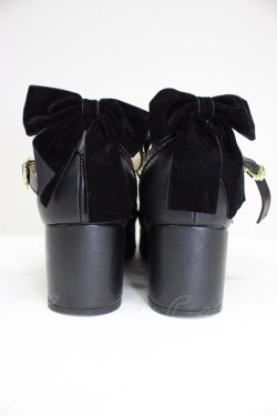 画像2: Amavel / 後ろリボンベルトパンプス M 黒 T-26-03-01-037-CA-SH-SA-ZT