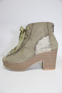 画像3: axes femme / レースアップブーサン L ブラウン T-26-03-01-005-AX-SH-SA-ZT