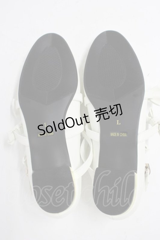 画像4: Angelic Pretty / お散歩リボンシューズ L 白 T-26-03-01-039-AP-SH-SA-ZTK044 (4)