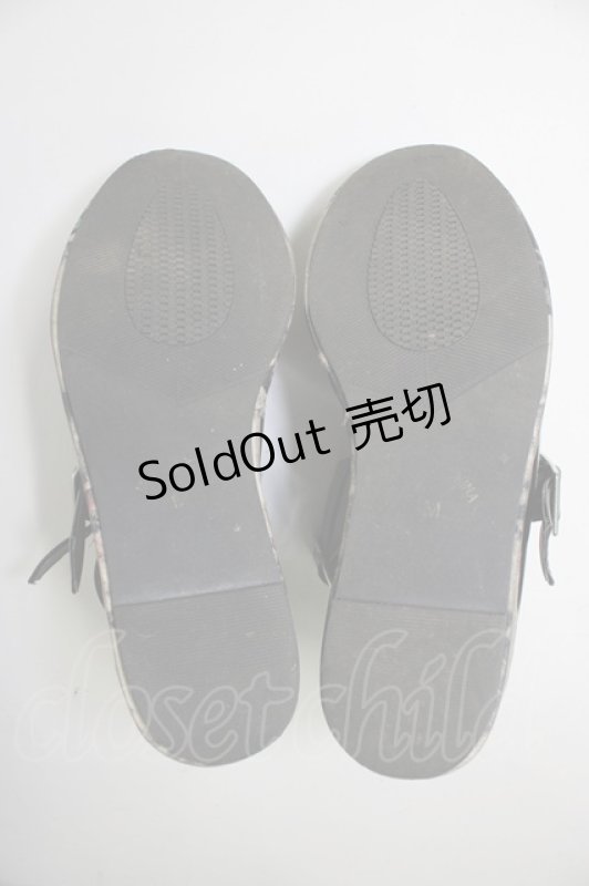 画像4: YOSUKE / アニマルソールエナメルパンプス M 黒Ｘブラウン T-26-03-01-008-PU-SH-SA-ZTK045 (4)