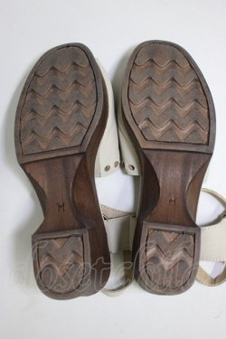 画像5: F i.n.t / フラワー刺繍ウッドライクソールサンダル M アイボリー T-26-03-01-009-CA-SH-SA-ZT