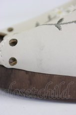 画像6: F i.n.t / フラワー刺繍ウッドライクソールサンダル M アイボリー T-26-03-01-009-CA-SH-SA-ZTK045 (6)