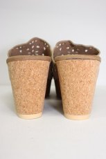 画像2: axes femme / カットワーク使いミュール L ベージュ T-26-03-01-010-AX-SH-SA-ZTK045 (2)