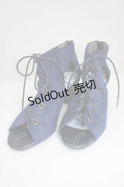 画像1: axes femme / レースアップブーサン L ネイビー T-26-03-01-013-AX-SH-SA-ZT