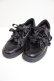 画像1: axes femme / レース切替フラットスニーカー L 黒 T-26-03-01-014-AX-SH-SA-ZT (1)