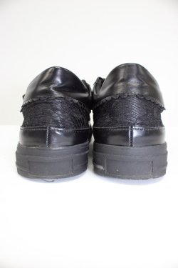 画像2: axes femme / レース切替フラットスニーカー L 黒 T-26-03-01-014-AX-SH-SA-ZT