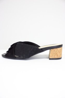 画像3: axes femme / フリル×レースミュール L クロ T-26-03-01-015-AX-SH-SA-ZT