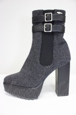 画像3: EATME / ダブルベルトサイドゴアブーツ M ミックス T-26-03-01-016-LO-SH-SA-ZT