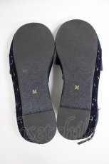 画像4: axes femme POETIQUE / 星座刺繍サンダル M ネイビー T-26-03-01-017-AX-SH-SA-ZTK044 (4)