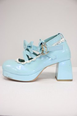 画像3: axes femme kawaii / ダブルリボンスカラップパンプス L サックス T-26-03-01-018-AX-SH-SA-ZT