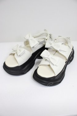 画像1: MILK / Ribbon Baby サンダル M オフホワイト T-26-03-01-019-ML-SH-SA-ZT