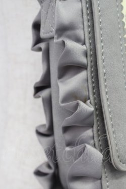 画像3: axes femme / フラワーシルエットフリルショルダーバッグ  グレー T-26-03-02-016-AX-BG-SA-ZT