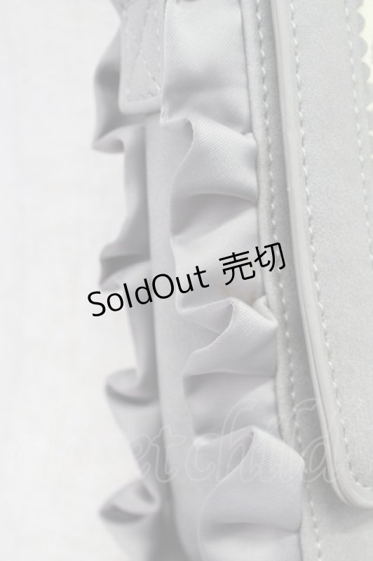 画像3: axes femme / フラワーシルエットフリルショルダーバッグ  グレー T-26-03-02-016-AX-BG-SA-ZTK046 (3)