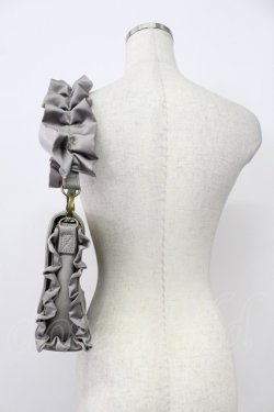 画像4: axes femme / フラワーシルエットフリルショルダーバッグ  グレー T-26-03-02-016-AX-BG-SA-ZT