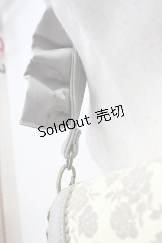 画像7: axes femme / フラワーシルエットフリルショルダーバッグ  グレー T-26-03-02-016-AX-BG-SA-ZTK046 (7)