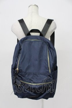 画像1: axes femme / ロゴプレートデザインリュック  ネイビー T-26-03-02-017-AX-BG-SA-ZT