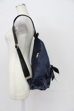 画像4: axes femme / ロゴプレートデザインリュック  ネイビー T-26-03-02-017-AX-BG-SA-ZT