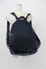 画像7: axes femme / ロゴプレートデザインリュック  ネイビー T-26-03-02-017-AX-BG-SA-ZTK031 (7)