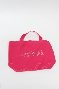 画像1: pays des fees  / ロゴミニトート  濃ピンク T-26-03-02-021-PU-BG-SA-ZT