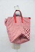PINK HOUSE / ギンガムチェックパッチワークバケツバッグ  レッド T-26-03-02-024-LO-BG-SA-ZT