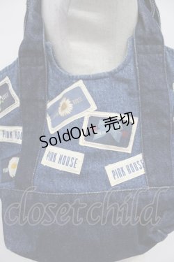 画像2: PINK HOUSE / ワッペンハンドバッグ  青デニム T-26-03-02-027-LO-BG-SA-ZT