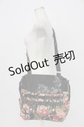 kikou / レースアップ和柄ショルダーバッグ  ブラック T-26-03-02-030-GO-BG-SA-ZTK046