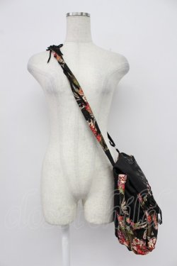 画像3: kikou / レースアップ和柄ショルダーバッグ  ブラック T-26-03-02-030-GO-BG-SA-ZT