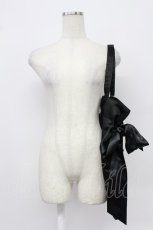 画像5: Maison de FLEUR / パンダチャーム付きダブルリボントートバッグ  黒 T-26-03-02-031-LO-BG-SA-ZTK046 (5)