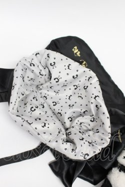 画像6: Maison de FLEUR / パンダチャーム付きダブルリボントートバッグ  黒 T-26-03-02-031-LO-BG-SA-ZT