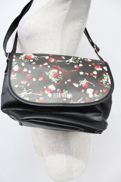 画像2: PINK HOUSE / メリーストロベリー柄ショルダーバッグ  黒Ｘ赤Ｘ白 T-26-03-02-035-LO-BG-SA-ZT