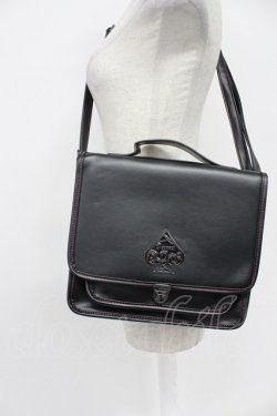 画像3: Deorart / スペードモチーフショルダーバッグ  黒Ｘシルバー T-26-03-02-039-PU-BG-SA-ZT