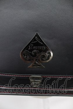 画像4: Deorart / スペードモチーフショルダーバッグ  黒Ｘシルバー T-26-03-02-039-PU-BG-SA-ZT