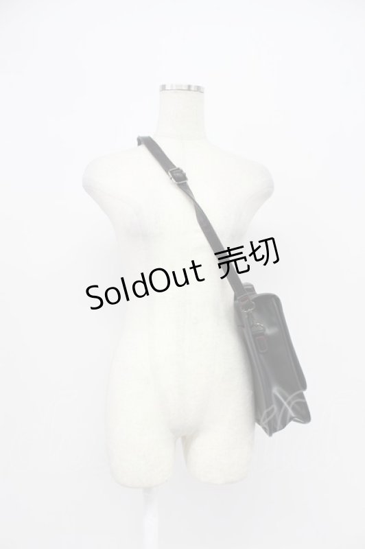 画像5: Deorart / スペードモチーフショルダーバッグ  黒Ｘシルバー T-26-03-02-039-PU-BG-SA-ZTK046 (5)