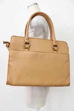 画像2: axes femme / スカラップリボン薔薇型押し2WAYトートバッグ  ベージュ T-26-03-02-005-AX-BG-SA-ZT