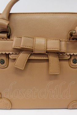 画像4: axes femme / スカラップリボン薔薇型押し2WAYトートバッグ  ベージュ T-26-03-02-005-AX-BG-SA-ZT