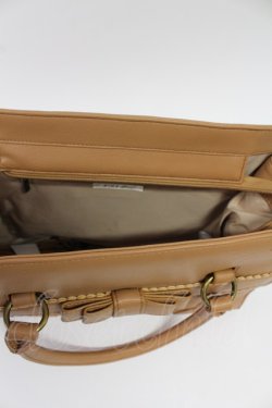 画像8: axes femme / スカラップリボン薔薇型押し2WAYトートバッグ  ベージュ T-26-03-02-005-AX-BG-SA-ZT