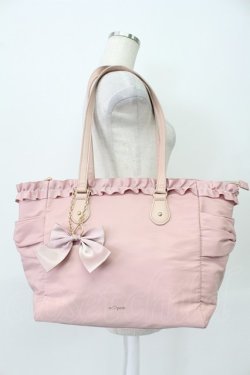 画像1: m petit by misako / フリルトートバッグ  濃紫 T-26-03-02-008-LO-BG-SA-ZT