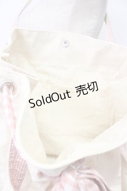 画像6: PINK HOUSE / ギンガムチェックリボントートバッグ  ピンク T-26-03-02-001-LO-BG-SA-ZT