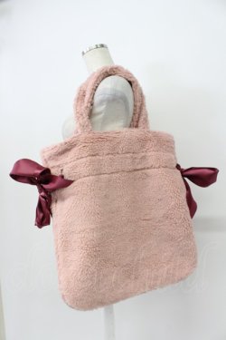 画像3: Maison de FLEUR / ボアダブルリボントートバッグ  ピンク T-26-03-02-013-LO-BG-SA-ZT