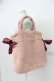 画像3: Maison de FLEUR / ボアダブルリボントートバッグ  ピンク T-26-03-02-013-LO-BG-SA-ZT (3)
