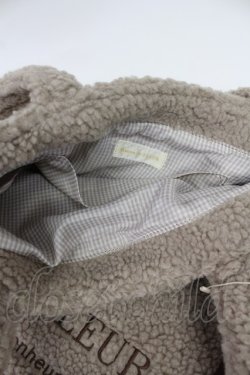 画像4: Maison de FLEUR / ボアダブルリボントートバッグ  ベージュ T-26-03-02-014-LO-BG-SA-ZT