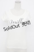 MILK / MILKロゴTee  オフ×ブラック T-26-03-06-001-ML-TS-SA-ZT637