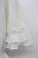 画像4: couture BY ROJITA / チュールスカラップ切替半袖ブラウス  アイボリー T-26-03-06-002-GO-BL-SA-ZT637 (4)
