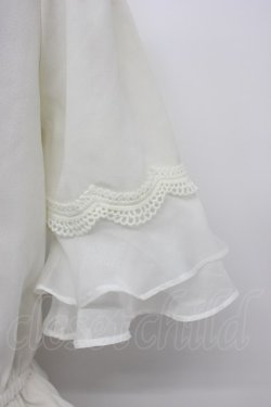 画像4: couture BY ROJITA / チュールスカラップ切替半袖ブラウス  アイボリー T-26-03-06-002-GO-BL-SA-ZT