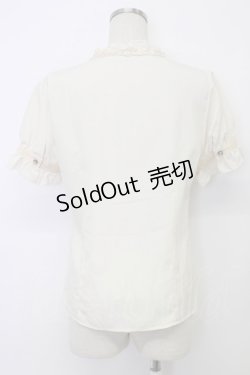 画像2: axes femme / スタンド襟レースブラウス  アイボリー T-26-03-06-003-AX-BL-SA-ZT