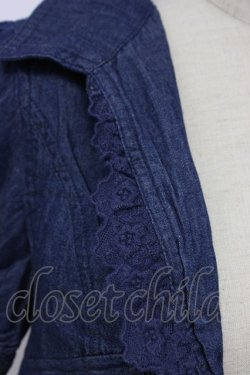 画像4: axes femme / フリルシャツ風ボレロ  青デニム T-26-03-06-022-AX-TO-SA-ZT